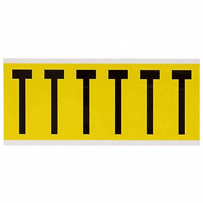BRADY 3450U Letter Label U 1-1/2 in W x 3-1/2 in H