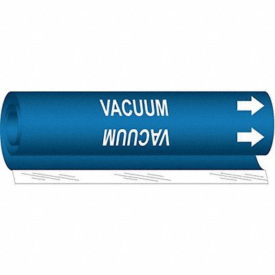 BRADY 5778O Pipe Marker Vacuum 5 in H 8 in W