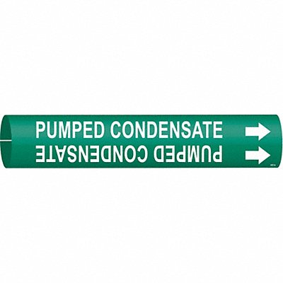BRADY 4357B Pipe Marker Pumpd Condnste 7/8in H 7/8in W