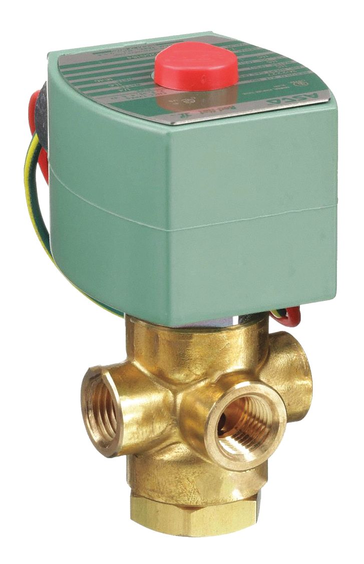 REDHAT 8320G18424DCDD Solenoid Valve Brass NC Air Inert Gas