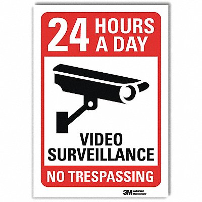LYLE U11001RD10X14 Admittnce Sign 14x10in Rflctive Sheeting
