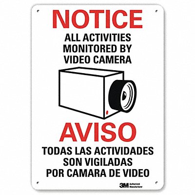 LYLE U11003NA7x10 Notice Sign 10 in x 7 in Aluminum