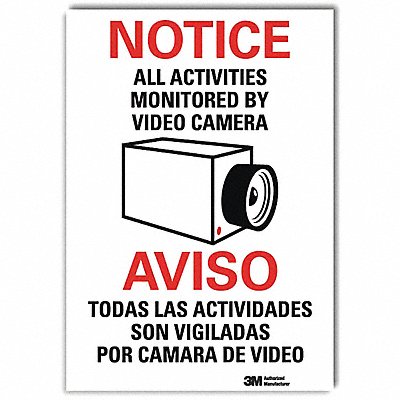 LYLE U11003RD10X14 Notice Sign 14x10in Reflective Sheeting