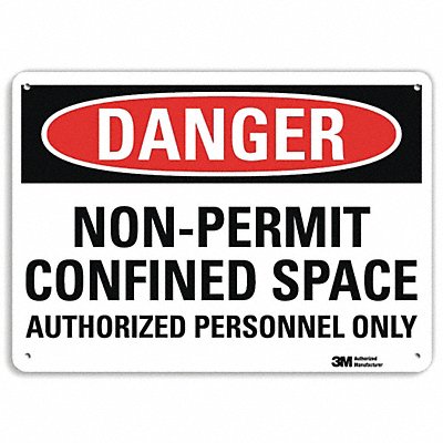 LYLE U11007NP14X10 Danger Sign 10 inx14 in Plastic