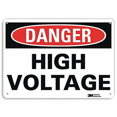 LYLE U11013NP10X7 Danger Sign 7 inx10 in Plastic