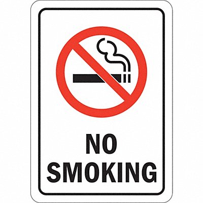 LYLE U11014RD10X7 No Smoking Sign 10inx7in Reflective Sheeting