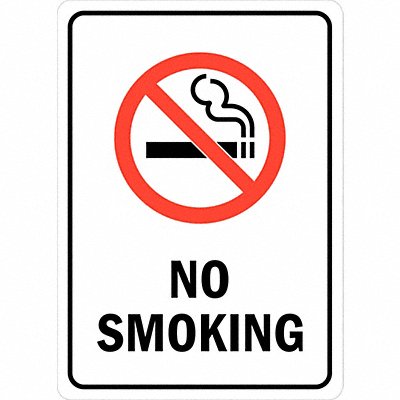 LYLE U11014RA14X10 No Smoking Sign 14 inx10 in Aluminum