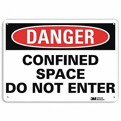 LYLE U11033NP14X10 Danger Sign 10 inx14 in Plastic