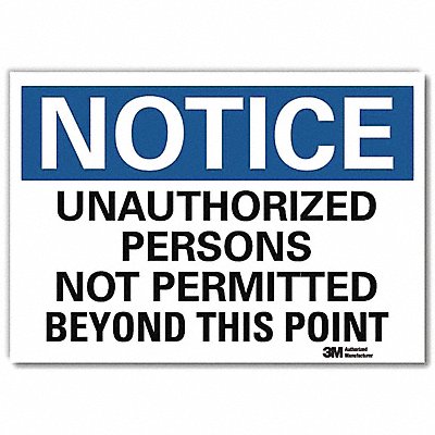 LYLE U11035RA10X7 Danger Sign 7 in x 10 in Aluminum