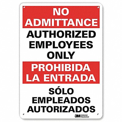 LYLE U11041NA7x10 Notice Sign 14 in x 7 in Aluminum