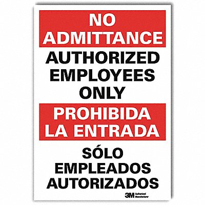 LYLE U11041RD10X14 Safety Sign 14inx10inReflective Sheeting