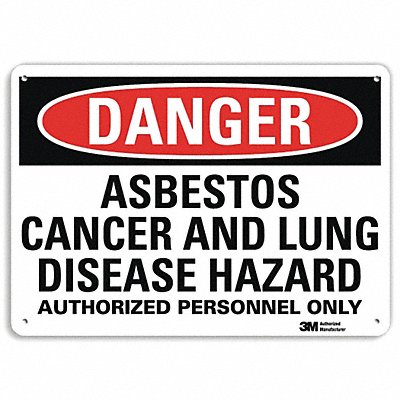 LYLE U11044NP14X10 Danger Sign 10 inx14 in Plastic