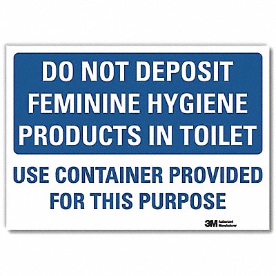 LYLE U11051RD14X10 Safety Sign 10x14in Reflective Sheeting