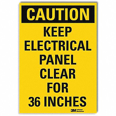 LYLE U11060RD10X14 Fire Extinguisher Sign 14x10in Rflctive