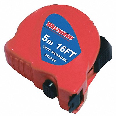 WESTWARD 24Z091 Tape Measure 3/4Inx16 ft Steel