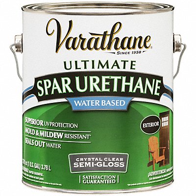 VARATHANE 250131 Spar Urethane Clear Semi-Gloss 1 gal.