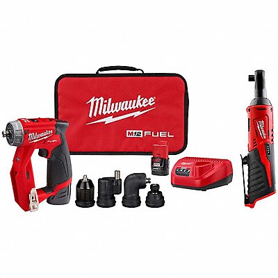 MILWAUKEE 250522000000 Installation Driver Kit and Ratchet 12 V
