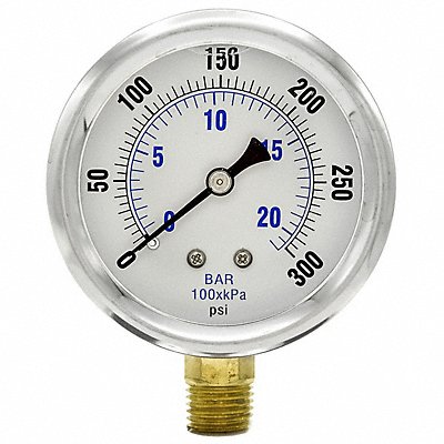 WGTC 251L4PGW Differential Pressure Gauge 0 to 300 psi