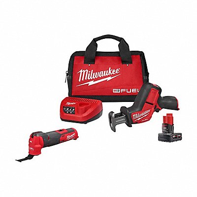 MILWAUKEE 2520-21XC,2526-20 M12 Fuel Hackzall Kit Oscillating Tool