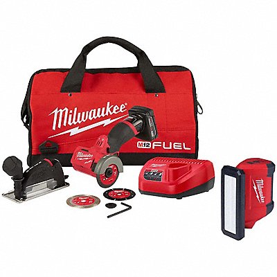 MILWAUKEE 252221XC236720 Cut Off Tool Kit and Light 4.0Ah Battery