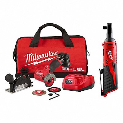MILWAUKEE 252221XC245720 Cut Off Saw and Ratchet 12 V