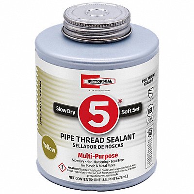 RECTORSEAL 25431 Pipe Thread Sealant 16 oz Yellow