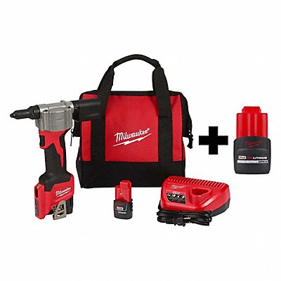 MILWAUKEE 25502200000000 M12 Rivet Tool Kit M12 CP2.5 Battery