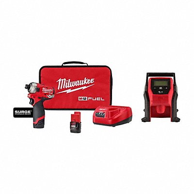 MILWAUKEE 255122247520 M12 FUEL SURGE Driver Kit + M12 Inflator