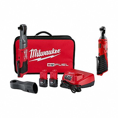 MILWAUKEE 255822245720 M12 FUEL Ratchet Kit + M12 Ratchet