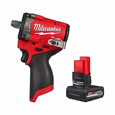 MILWAUKEE 25632048112450 M12 FUEL Stubby 1/2 IW+HO XC5.0 Battery