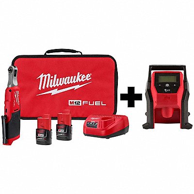 MILWAUKEE 256622000000 M12 FUEL 1/4 HS Ratchet M12 CP Inflator
