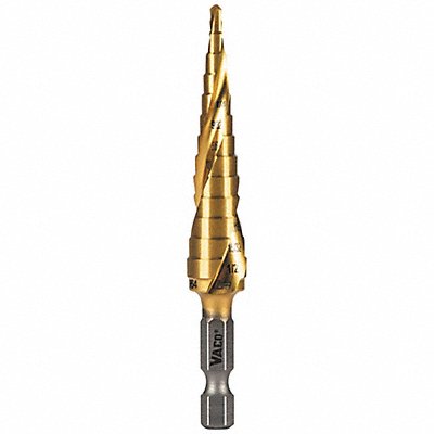 KLEIN TOOLS 25964 Step Drill Bit 1/8 to 1/2 VACO