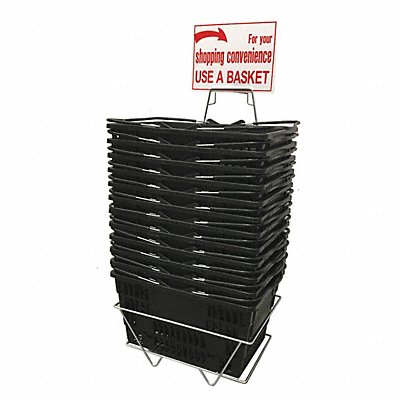 R.W. ROGERS COMPANY INC H2432010 Hand Basket Set Jumbo Black