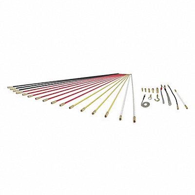 KLEIN TOOLS SRS56981 Mega Fish Rod Kit 52.5 ft 34 pcs.