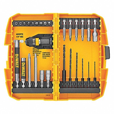 DEWALT DWAMF1228RL Screwdriver Bit Set 28 pcs. 1/4 Shank