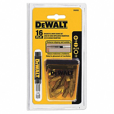 DEWALT DWAF2053 Drive Guide Set 16 pcs. 1/4 Shank