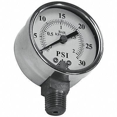 AIR SYSTEMS INTERNATIONAL GA2030S Pressure Gauge 0-30 psi