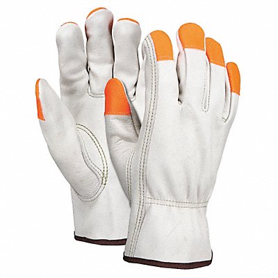 MCR SAFETY 3213X2CHVSP Leather Gloves Beige 2XL PR