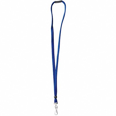 GRAINGER 25DU63 Badge Lanyard Blue PK10