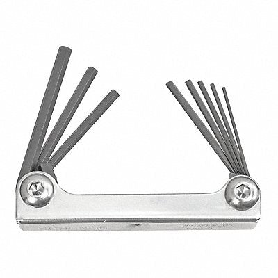 BONDHUS 14590 Set 8 Hex Metal Handle Fold-Up Tools