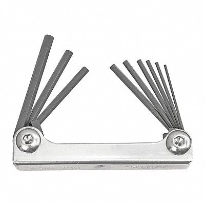 BONDHUS 14591 Set 9 Hex Metal Handle Fold-Up Tools