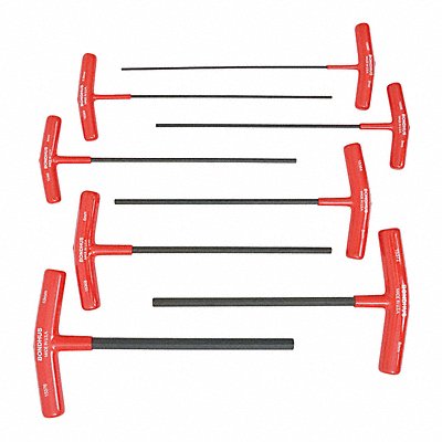 BONDHUS 15387 Set 8 Hex T-Handles 9In Length