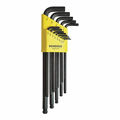 BONDHUS 16037 Set 13 Ball End L-Wrench Xlong