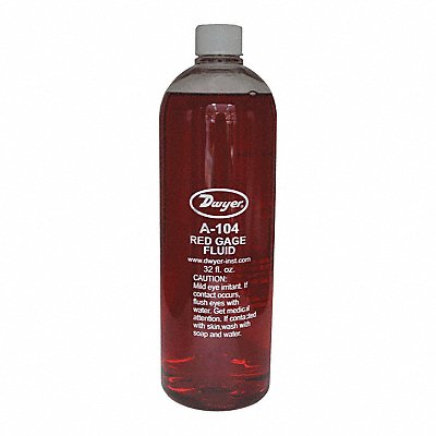 DWYER A104 1 Qt Bottle Red Gauge Oil