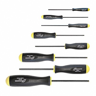 BONDHUS 74632 Set 8 Prohold Ball End Screwdrivers