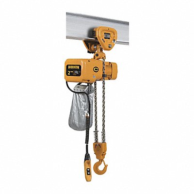 HARRINGTON NERP020C20 Electric Chain Hoist w/Trolley 4000 lb.