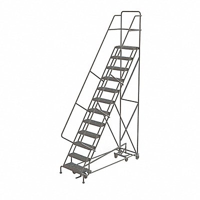 TRI-ARC KDAD112242 Rolling Ladder 12 Step Steel Serrated