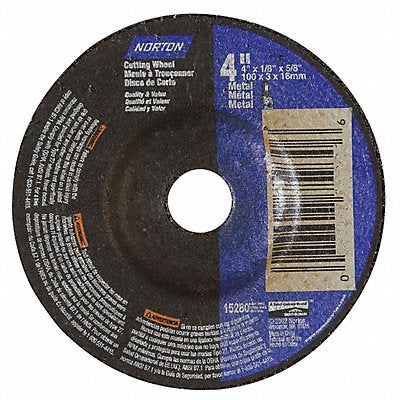 NORTON 66252842014 Cut Off Grinding Wheel 5/8 CN Unthreaded Hole