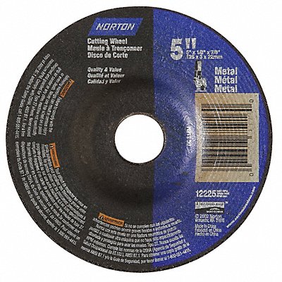 NORTON 66252843616 Cut Off Grinding Wheel 7/8 CN Unthreaded Hole