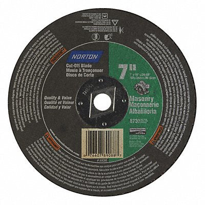 NORTON 7660789088 Cut Off Wheel 5/8 Connect. Masonry